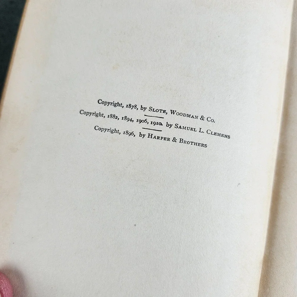 Mark Twain's Works Tom Sawyer Abroad Author's National‎ Ed Harpers 1896